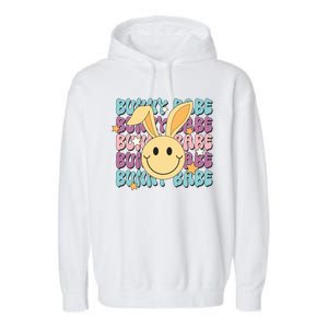 Retro Bunny Babe Cute Bunny Garment-Dyed Fleece Hoodie