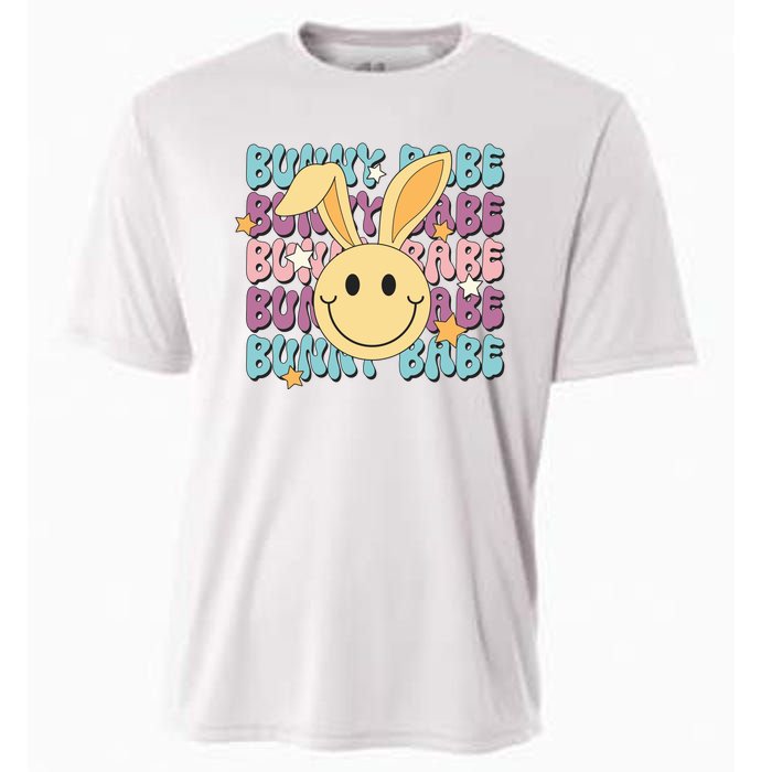 Retro Bunny Babe Cute Bunny Cooling Performance Crew T-Shirt