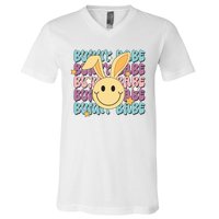 Retro Bunny Babe Cute Bunny V-Neck T-Shirt