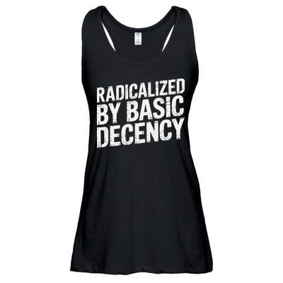 Radicalized By Basic Decency 2 Gift Ladies Essential Flowy Tank