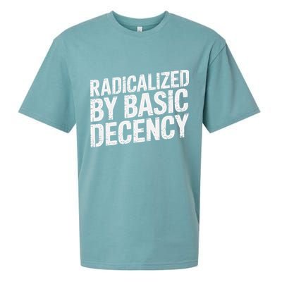 Radicalized By Basic Decency 2 Gift Sueded Cloud Jersey T-Shirt