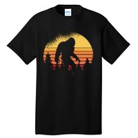 Retro Bigfoot Believer Silhouette Sasquatch Hide And Seek Tall T-Shirt