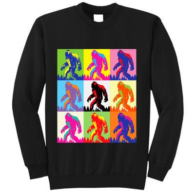 Retro Bigfoot Bigfoot Art Sasquatch Funny Art Bigfoot Sweatshirt