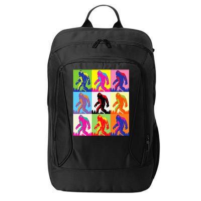 Retro Bigfoot Bigfoot Art Sasquatch Funny Art Bigfoot City Backpack