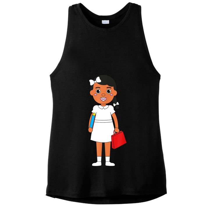 Ruby Bridges Black History Month Walk To School Day Ladies PosiCharge Tri-Blend Wicking Tank
