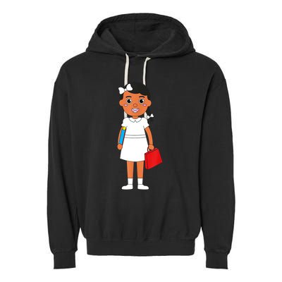 Ruby Bridges Black History Month Walk To School Day Garment-Dyed Fleece Hoodie