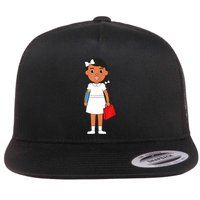 Ruby Bridges Black History Month Walk To School Day Flat Bill Trucker Hat
