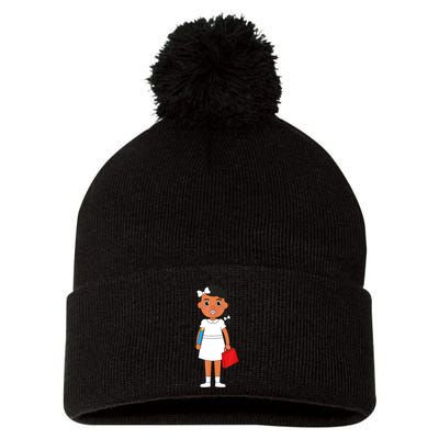 Ruby Bridges Black History Month Walk To School Day Pom Pom 12in Knit Beanie