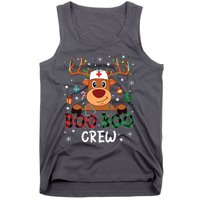 Reindeer Boo Boo Crew Nurse Buffalo Plaid Christmas Nurse Tank Top