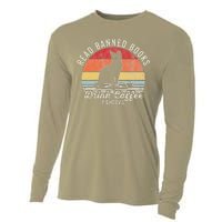 Read Banned Books Drink Coffee Fight Evil Cooling Performance Long Sleeve Crew