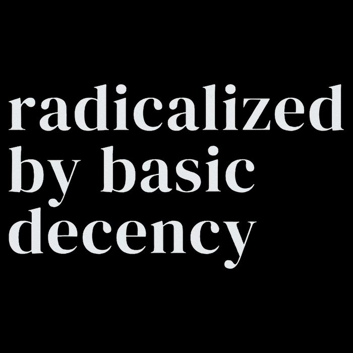 Radicalized By Basic Decency Full-Length Apron With Pockets