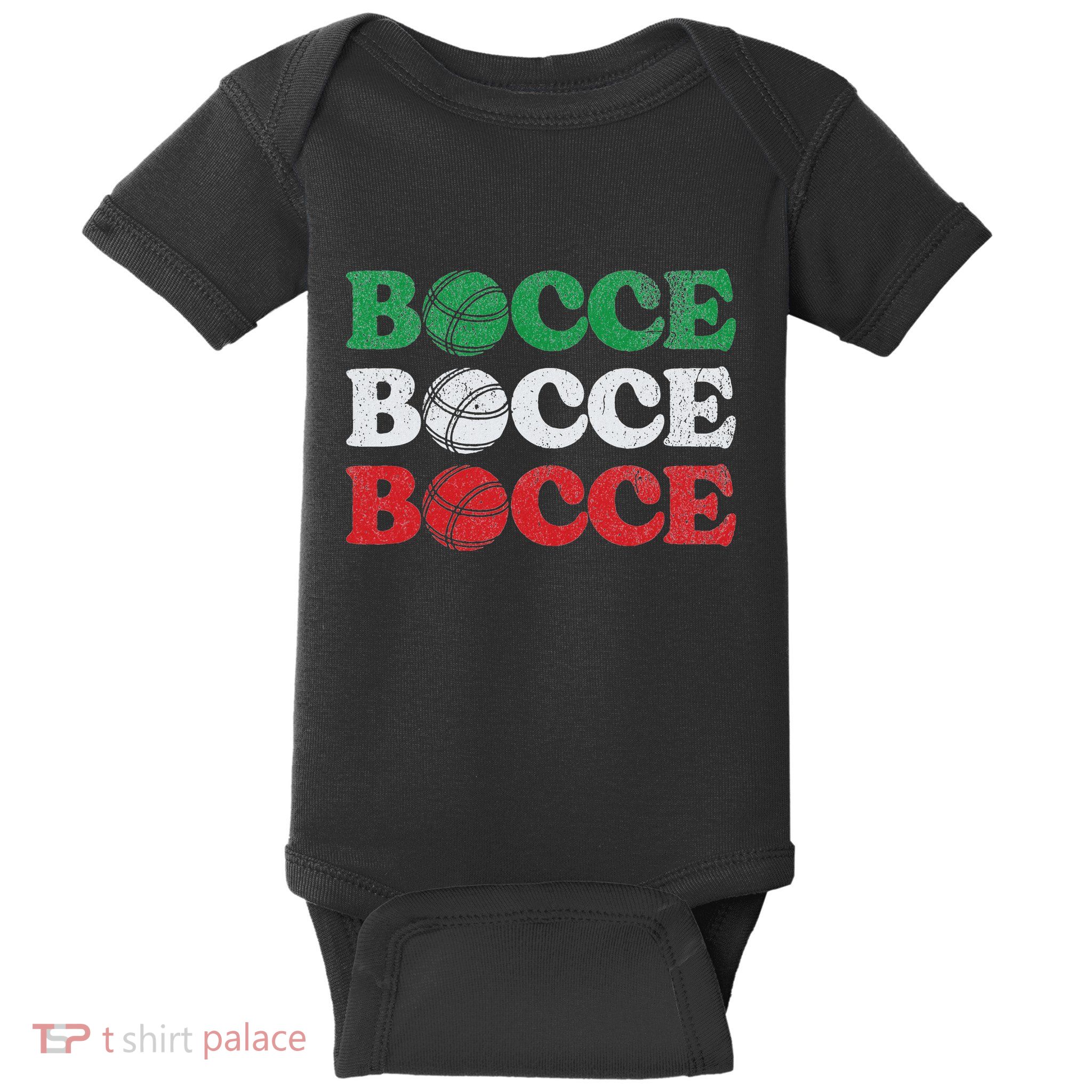 Retro Bocce Ball Lawn Bowling Game Enthusiast Boule Boccia Baby Bodysuit