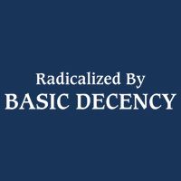 Radicalized By Basic Decency Funny Social Democracy  Drawstring Bag