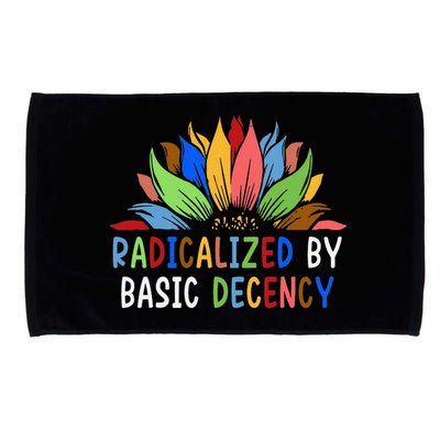 Radicalized By Basic Decency Sunflower Microfiber Hand Towel