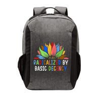 Radicalized By Basic Decency Sunflower Vector Backpack