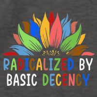 Radicalized By Basic Decency Sunflower Vector Backpack
