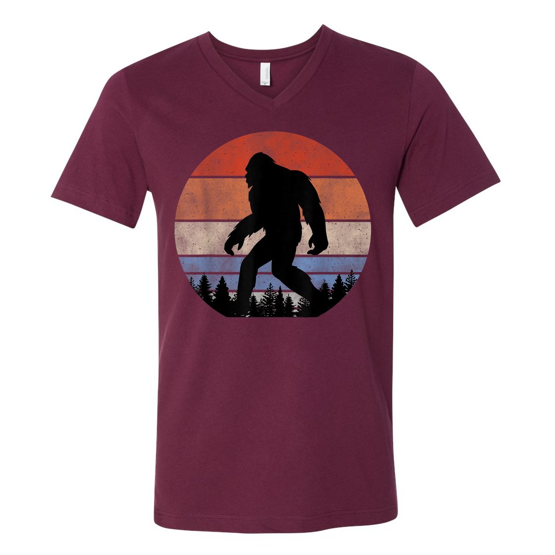Retro Bigfoot , Bigfoot T , Bigfoot S V-Neck T-Shirt