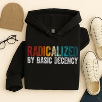 Radicalized By Basic Decency Funny Social Democracy Hoodie