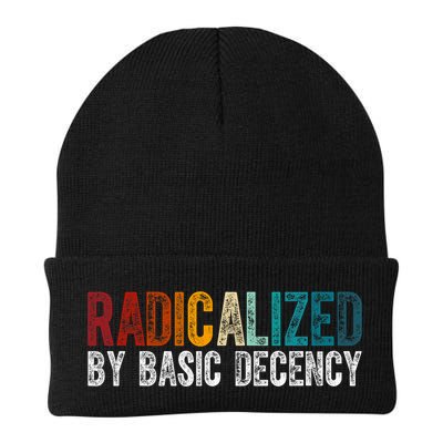 Radicalized By Basic Decency Funny Social Democracy Beanie