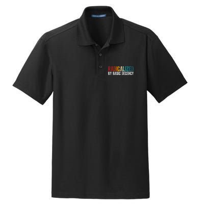 Radicalized By Basic Decency Funny Social Democracy Dry Zone Grid Polo