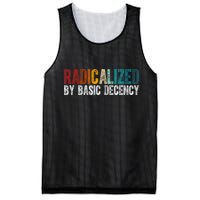 Radicalized By Basic Decency Funny Social Democracy Mesh Reversible Basketball Jersey Tank