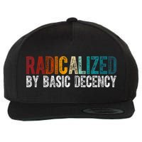 Radicalized By Basic Decency Funny Social Democracy Wool Snapback Cap