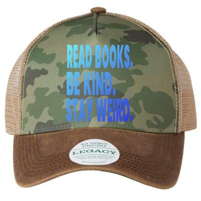 Read Books Be Kind Stay Weird Reading Great Gift Legacy Tie Dye Trucker Hat