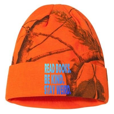 Read Books Be Kind Stay Weird Reading Great Gift Kati Licensed 12" Camo Beanie