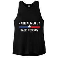 Radicalized By Basic Decency Funny Social Democracy  Ladies PosiCharge Tri-Blend Wicking Tank