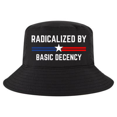 Radicalized By Basic Decency Funny Social Democracy  Cool Comfort Performance Bucket Hat