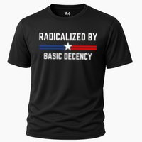 Radicalized By Basic Decency Funny Social Democracy  Performance Shirt