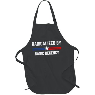 Radicalized By Basic Decency Funny Social Democracy  Full-Length Apron With Pockets