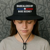 Radicalized By Basic Decency Funny Social Democracy  Bucket Hat
