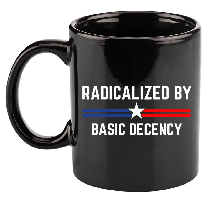 Radicalized By Basic Decency Funny Social Democracy  11oz C Handle Ceramic Mug