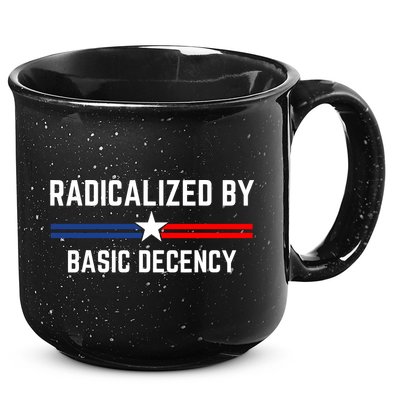 Radicalized By Basic Decency Funny Social Democracy  15oz Campfire Ceramic Mug