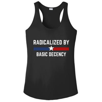 Radicalized By Basic Decency Funny Social Democracy  Ladies PosiCharge Competitor Racerback Tank