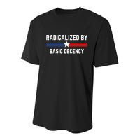 Radicalized By Basic Decency Funny Social Democracy  Youth Performance Sprint T-Shirt