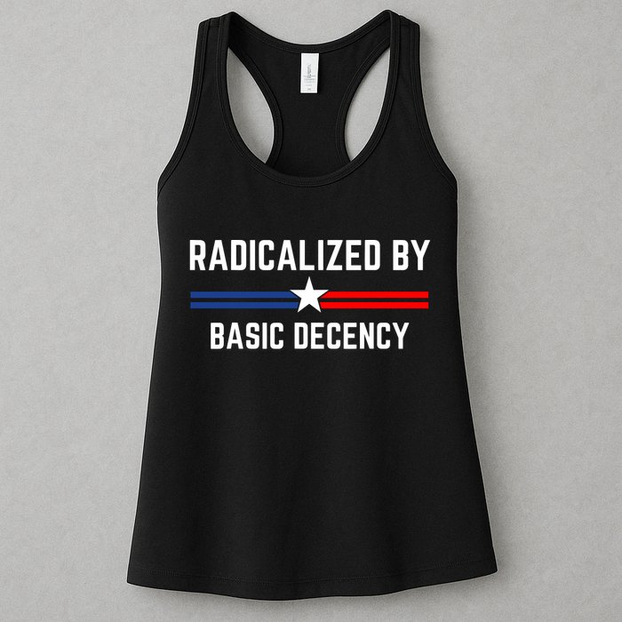 Radicalized By Basic Decency Funny Social Democracy  Womens Tank Top