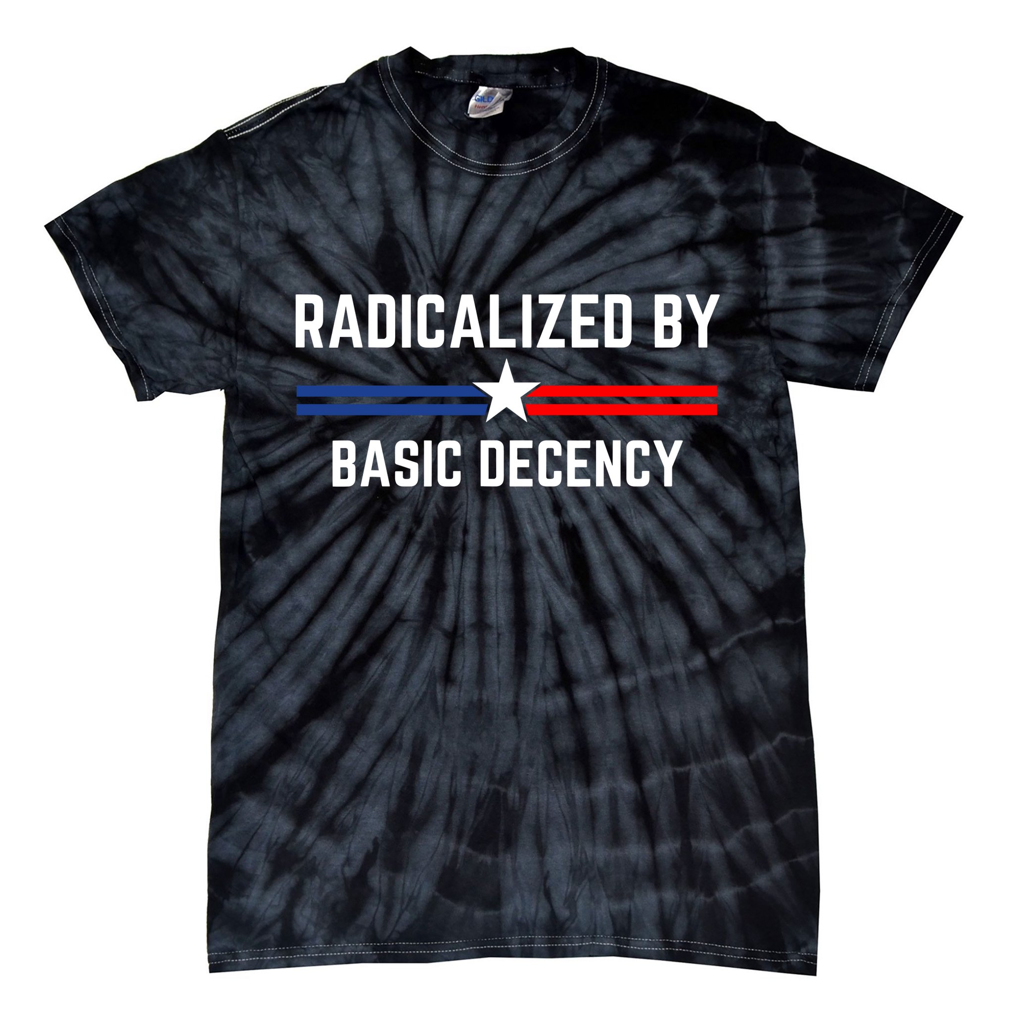 Radicalized By Basic Decency Funny Social Democracy  Tie-Dye T-Shirt