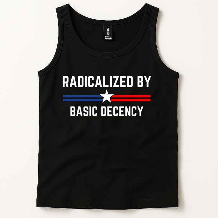 Radicalized By Basic Decency Funny Social Democracy  Tank Top