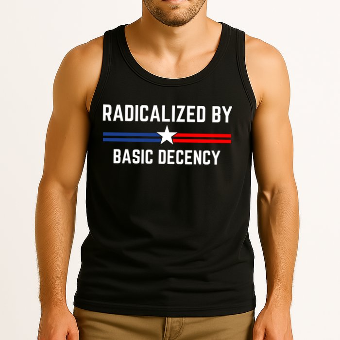 Radicalized By Basic Decency Funny Social Democracy  Tank Top