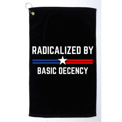 Radicalized By Basic Decency Funny Social Democracy  Golf Towel