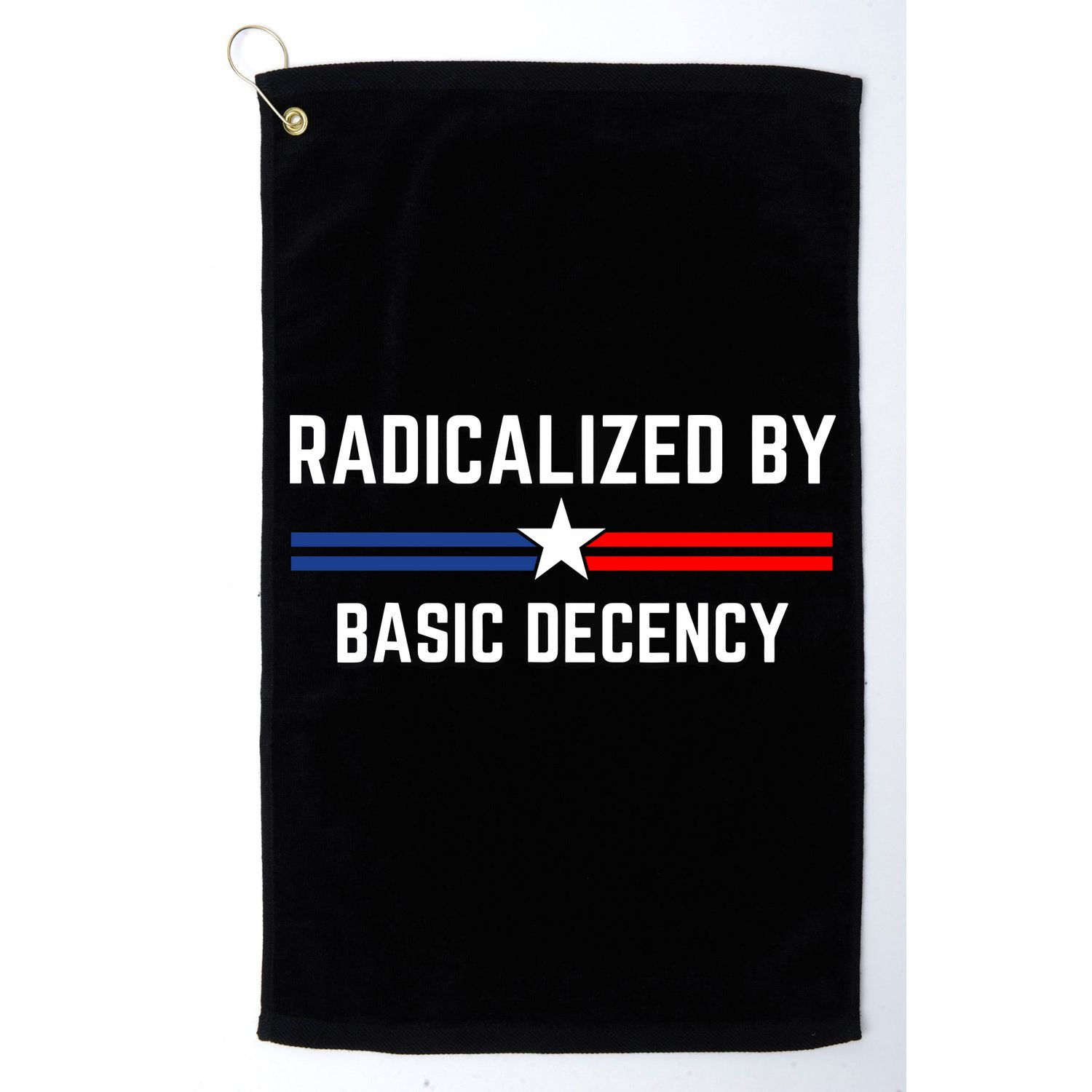 Radicalized By Basic Decency Funny Social Democracy  Golf Towel