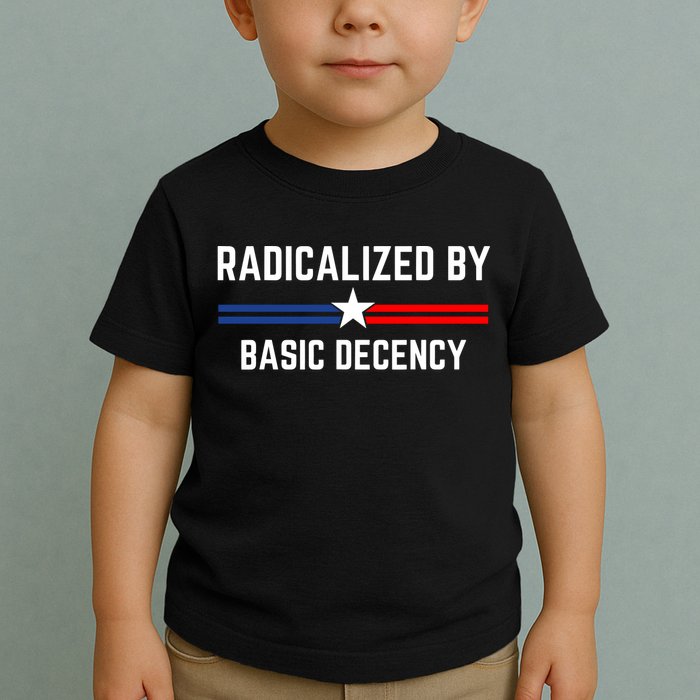 Radicalized By Basic Decency Funny Social Democracy  Toddler T-Shirt