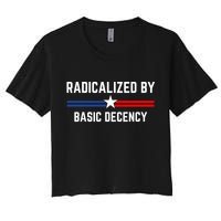 Radicalized By Basic Decency Funny Social Democracy  Crop Top