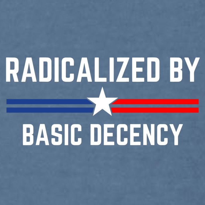 Radicalized By Basic Decency Funny Social Democracy  Garment-Dyed Sweatshirt