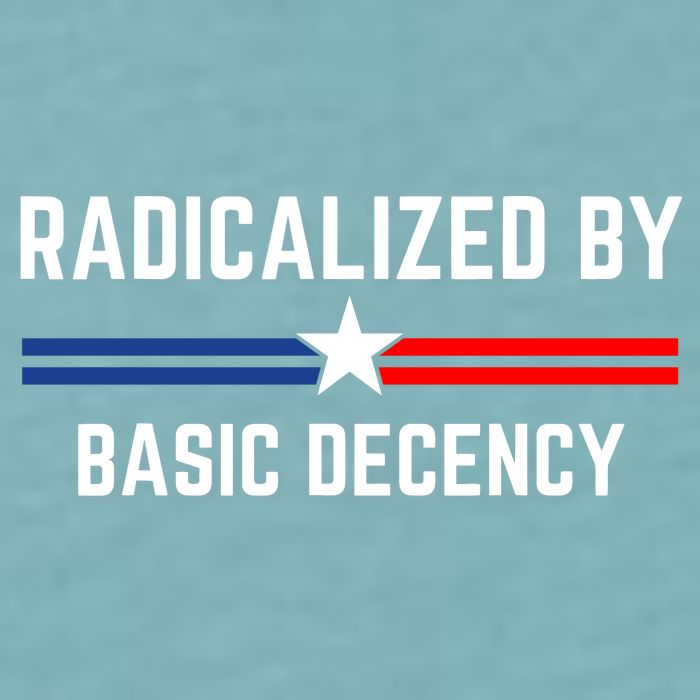 Radicalized By Basic Decency Funny Social Democracy  Sueded Cloud Jersey T-Shirt