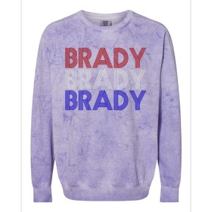 Retro Brady Brady Brady Colorblast Crewneck Sweatshirt