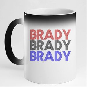 Retro Brady Brady Brady 11oz Black Color Changing Mug