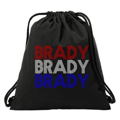 Retro Brady Brady Brady Drawstring Bag